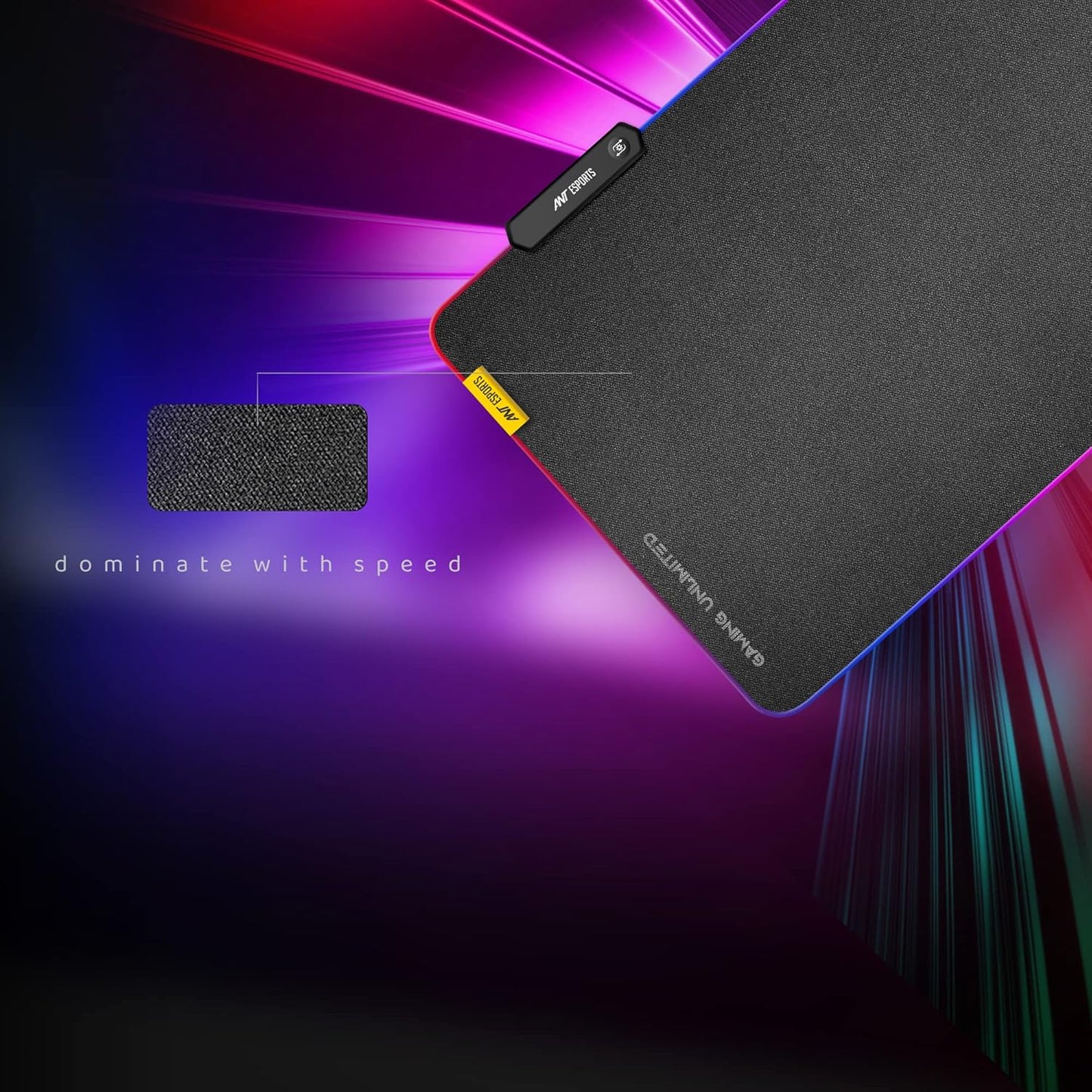 ANT ESPORTS MP400R RGB GAMING MOUSE PAD - XL - BLACK