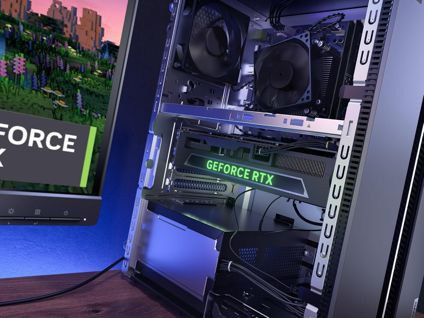 LENOVO LOQ TOWER GAMING DESKTOP (INTEL CORE I5-14400F/16GB/1TB SSD/WIN11/NVIDIA RTX 3050 6GB GDDR6/WIFI 6/BLUETOOTH 5.1/LUNA GREY), 90X0004PIN