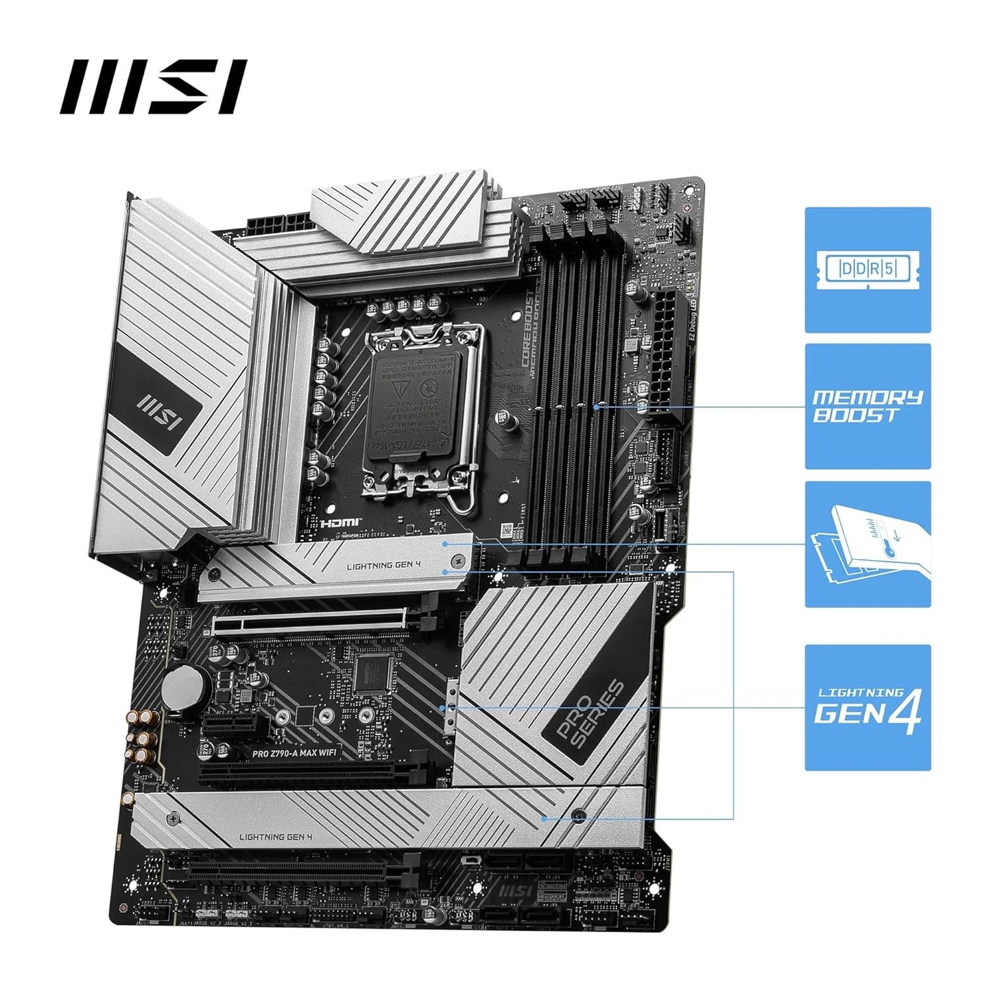 MSI PRO Z790-A MAX WIFI DDR5 MOTHERBOARD