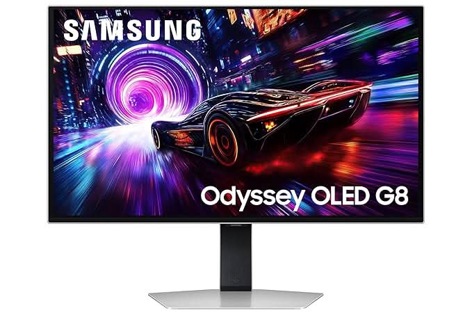 Samsung 32 Inch Odyssey G8 QD-OLED 4K Gaming Monitor LS32FG810SWXXL