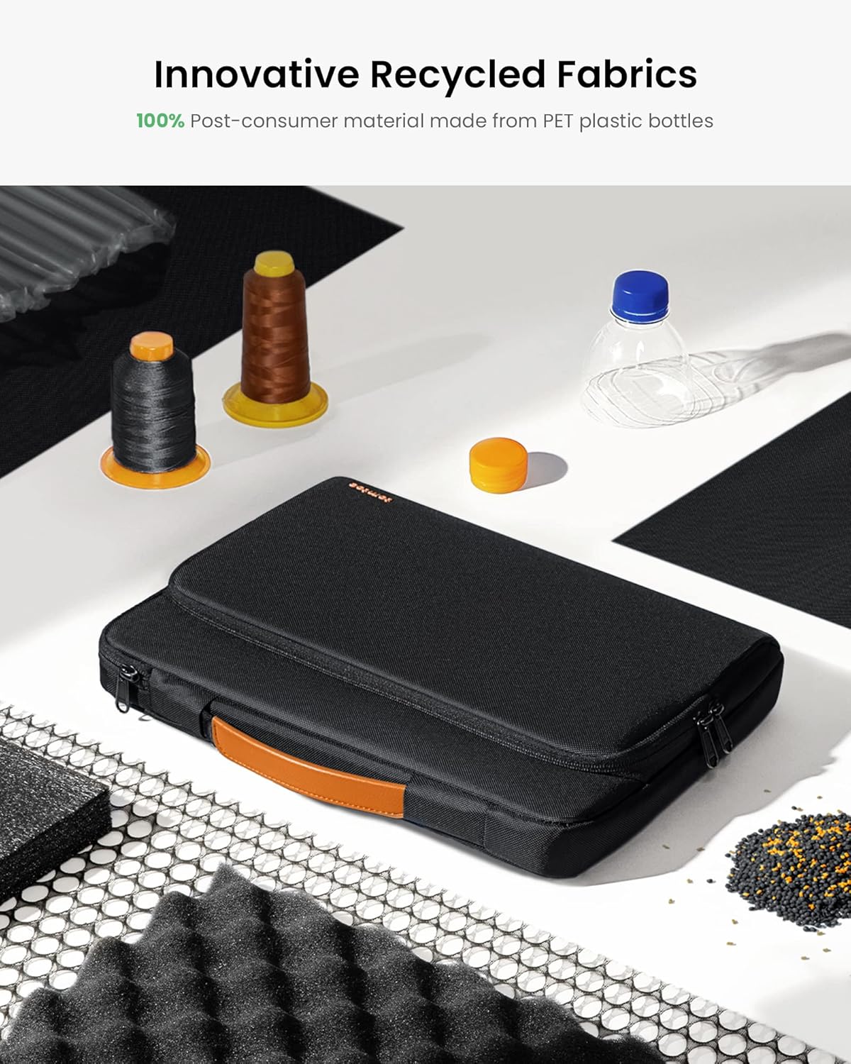 TOMTOC DEFENDER-A14 LAPTOP BRIEFCASE 13 INCH-BLACK