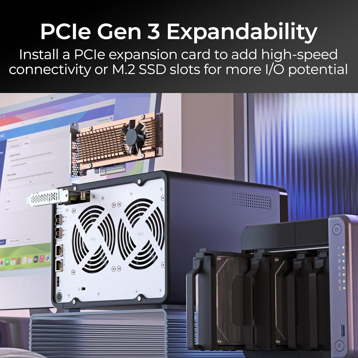 QNAP TS-432X-4G-US 4 BAY 10GBE DESKTOP NAS WITH ARM ALPINE AL524 QUAD-CORE PROCESSOR AND 4 GB DDR4 RAM (DISKLESS)