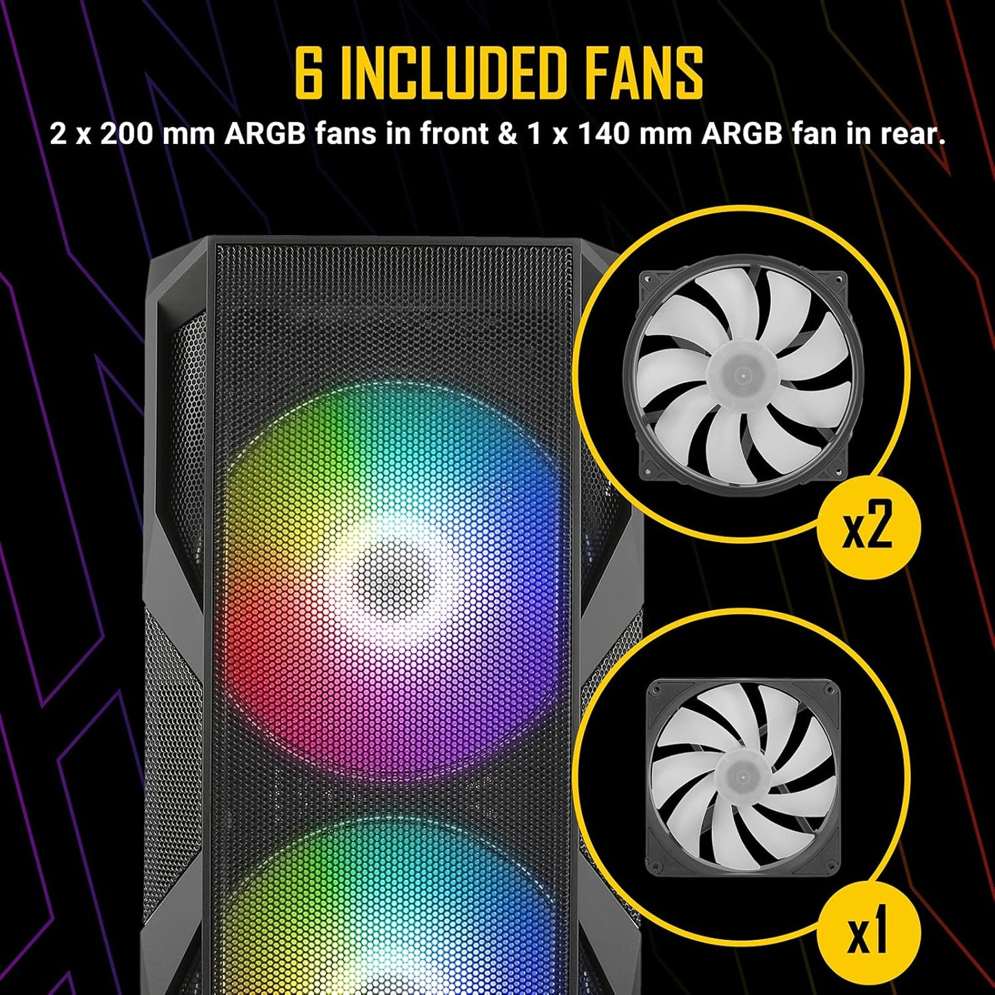 ANTEC NX800 MID-TOWER ATX CABINET