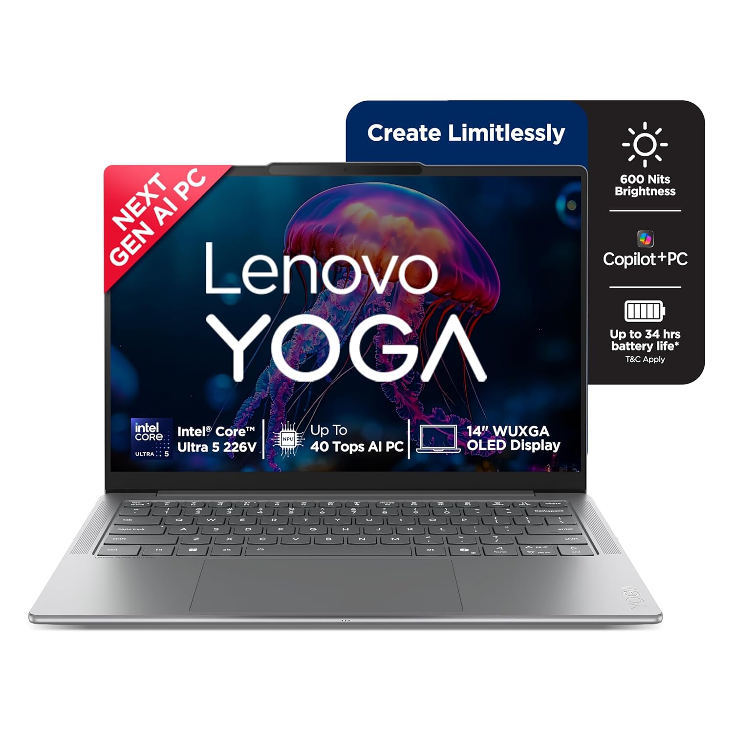 LENOVO YOGA SLIM 7 AURA EDITION INTEL CORE ULTRA 5 226V COPILOT AI PC