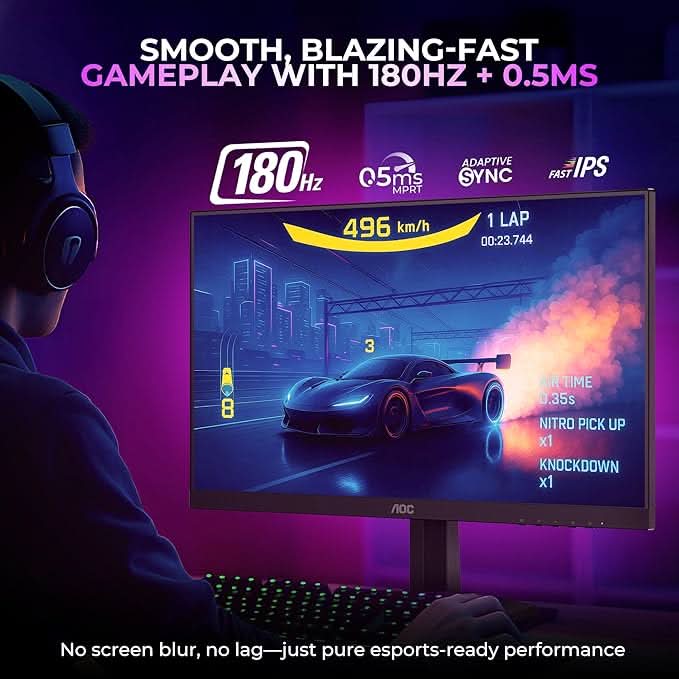 AOC 25G42E 24.5 Inch Full HD Fast IPS Gaming Monitor