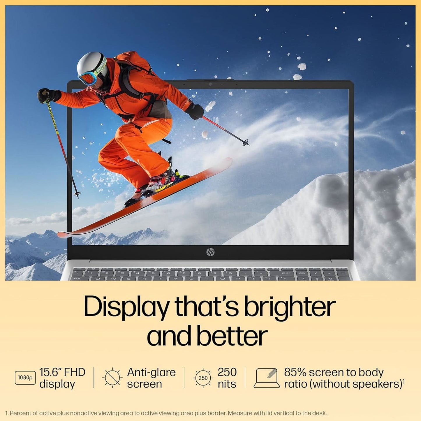 HP 15, AMD RYZEN 7 5825U LAPTOP (16GB DDR4,512GB SSD) ANTI-GLARE, MICRO-EDGE,15.6''/39.6CM, FHD, WIN11, M365 BASIC(1YR),OFFICE HOME24, SILVER,1.59KG, RADEON GRAPHICS, FHD CAMERA W/SHUTTER, FC0476AU