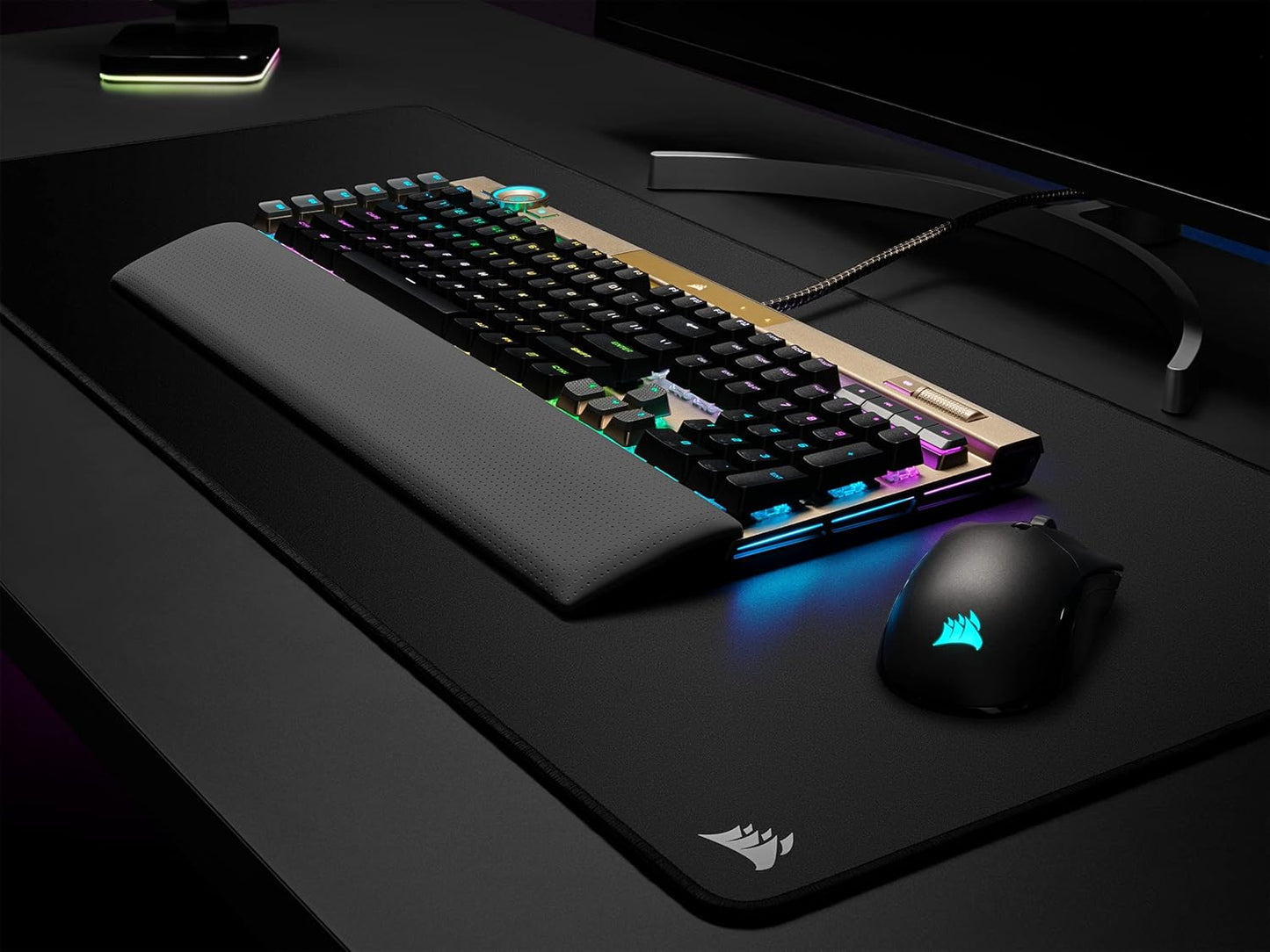 CORSAIR K100 RGB OPTICAL-MECHANICAL GAMING KEYBOARD - MIDNIGHT GOLD