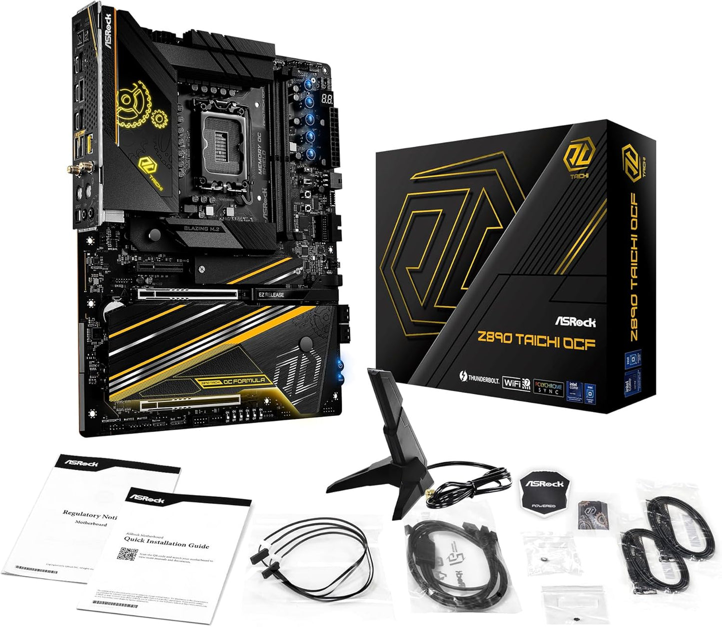 ASROCK Z890 TAICHI OCF INTEL CORE ULTRA LGA1851 DDR5 M-ATX MOTHERBOARD