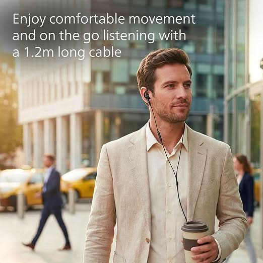 Philips In-Ear Sports Wired Earphones with Mic Black 1009BKHPWRD