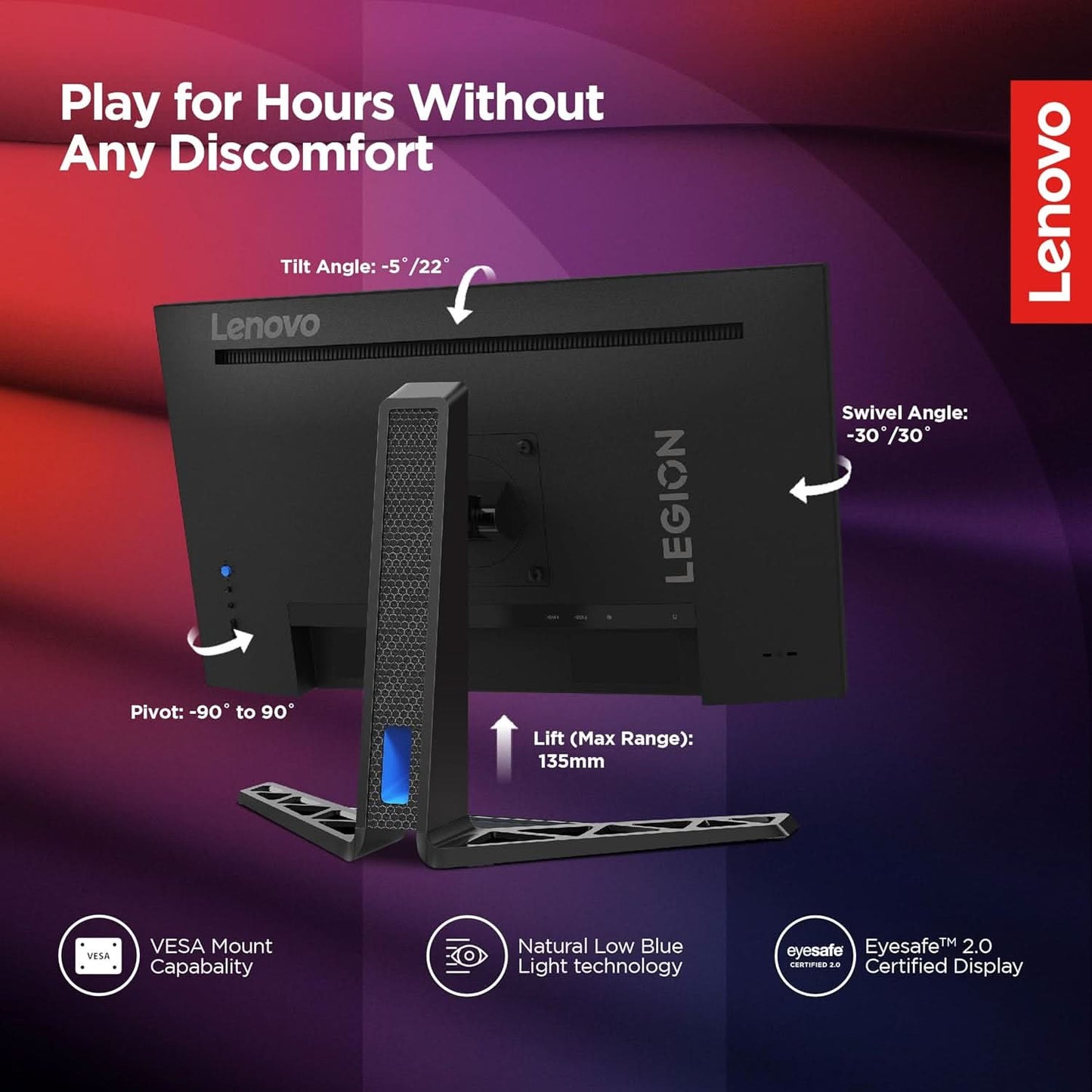 LENOVO LEGION R25I-30 25 INCH 165HZ FHD GAMING MONITOR