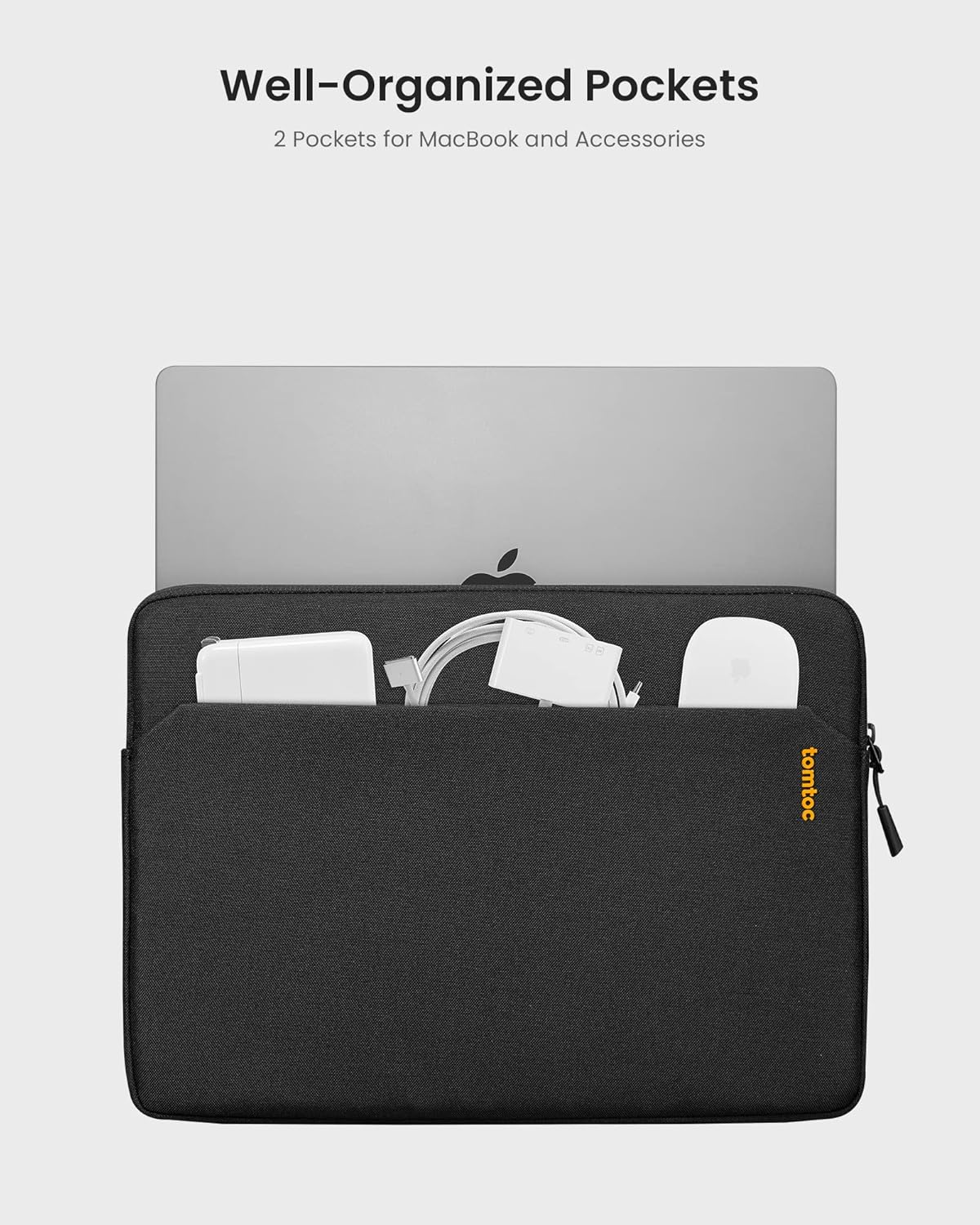 TOMTOC LIGHT-A18 LAPTOP SLEEVE 14 LNCH-BLACK