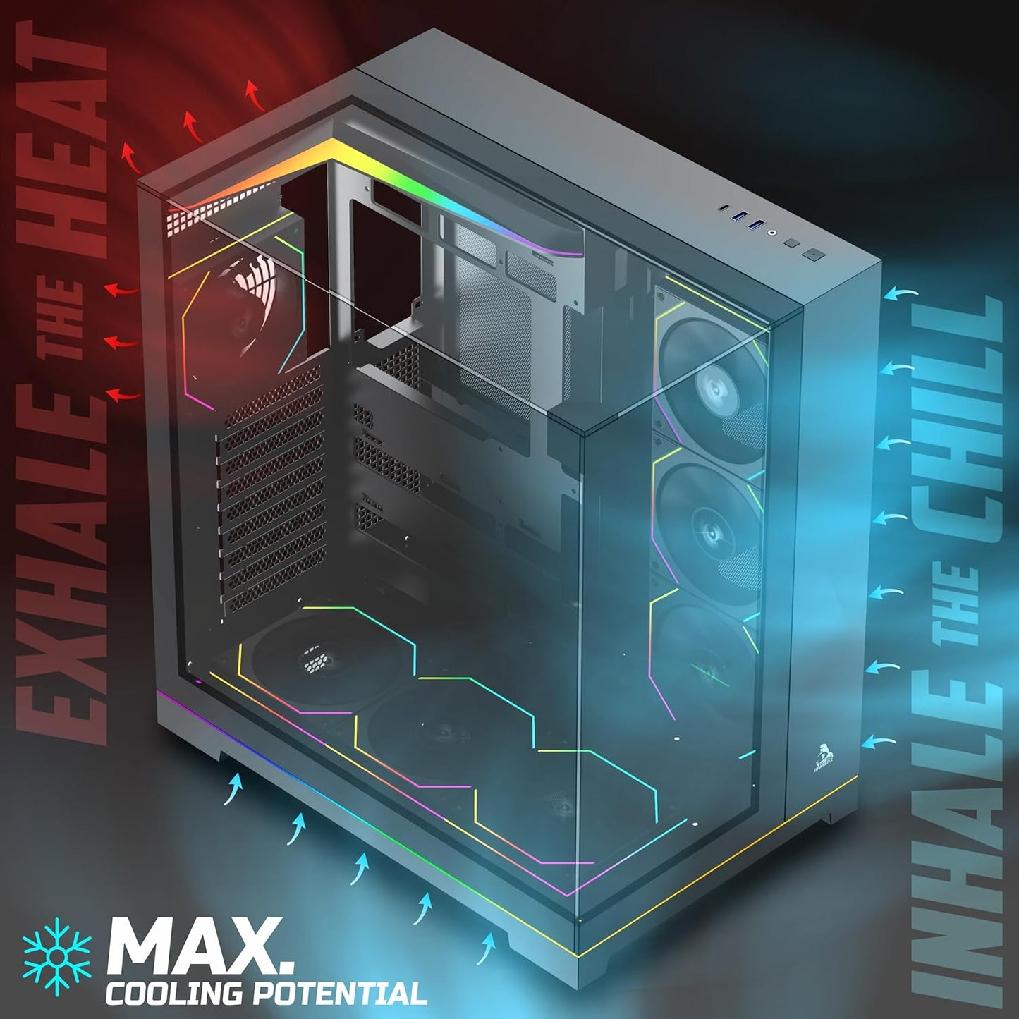 TAG GAMERZ SUPERNOVA MID-TOWER GAMING CABINET BLACK