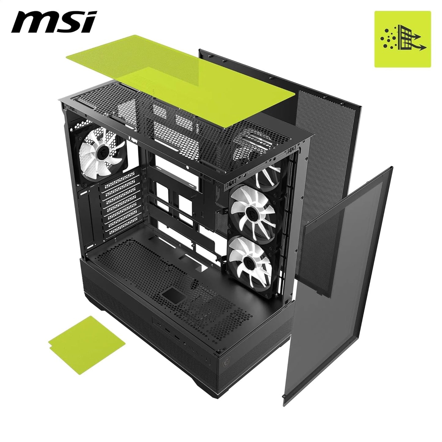 MSI MAG PANO 110R PZ MID TOWER GAMING PC CASE BLACK