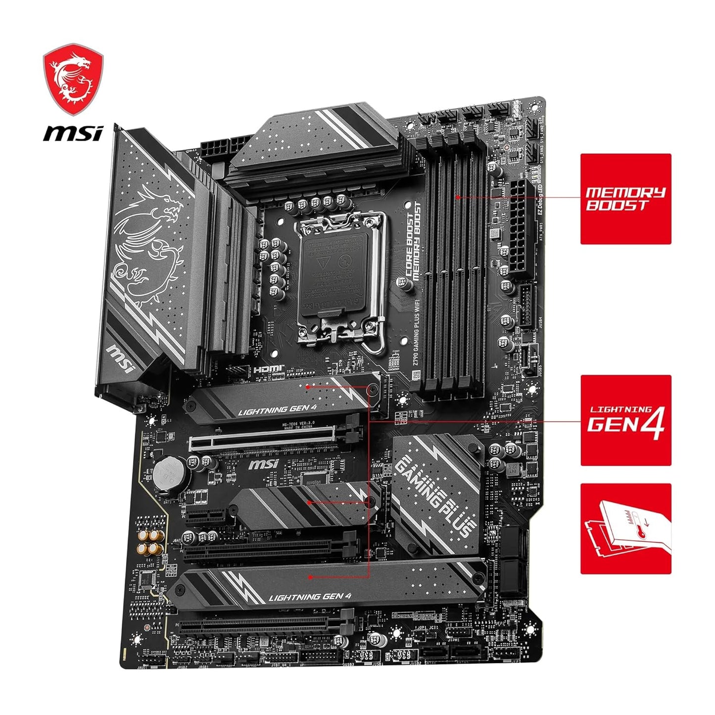 MSI Z790 GAMING PLUS WIFI MOTHERBOARD