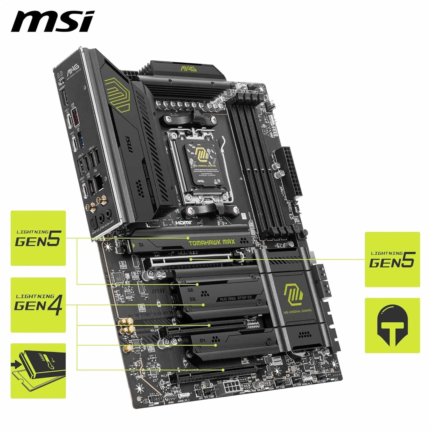 MSI MAG B850 TOMAHAWK MAX WIFI MOTHERBOARD