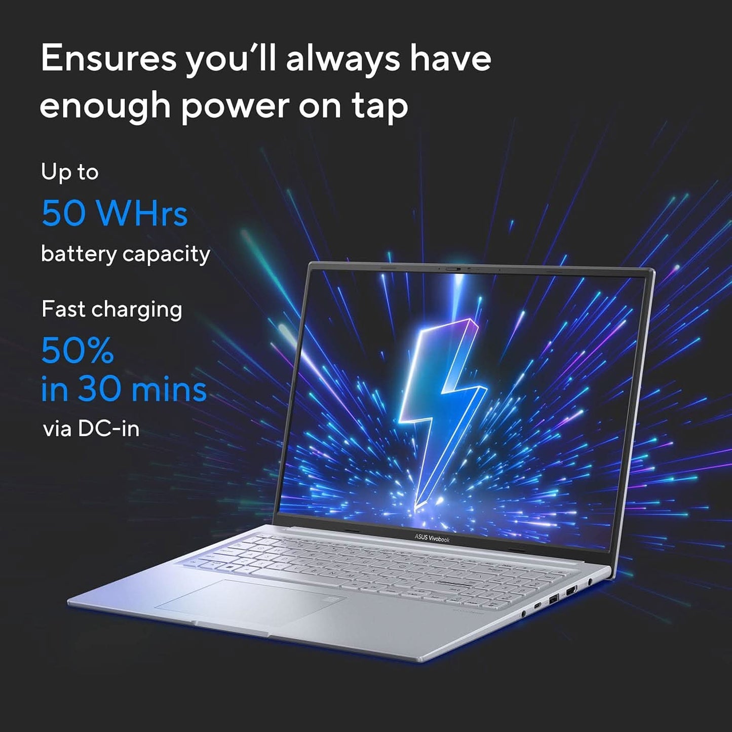 ASUS CREATOR SERIES VIVOBOOK 16X (2023), INTEL CORE I5-12450H 12TH GEN, 16 INCH (40.64 CM) FHD+, CREATOR/GAMING LAPTOP (8GB/512GB/4GB RTX 2050/WIN11/OFFICE 2021/FP/SILVER/1.8 KG), K3605ZF-MBN524WS