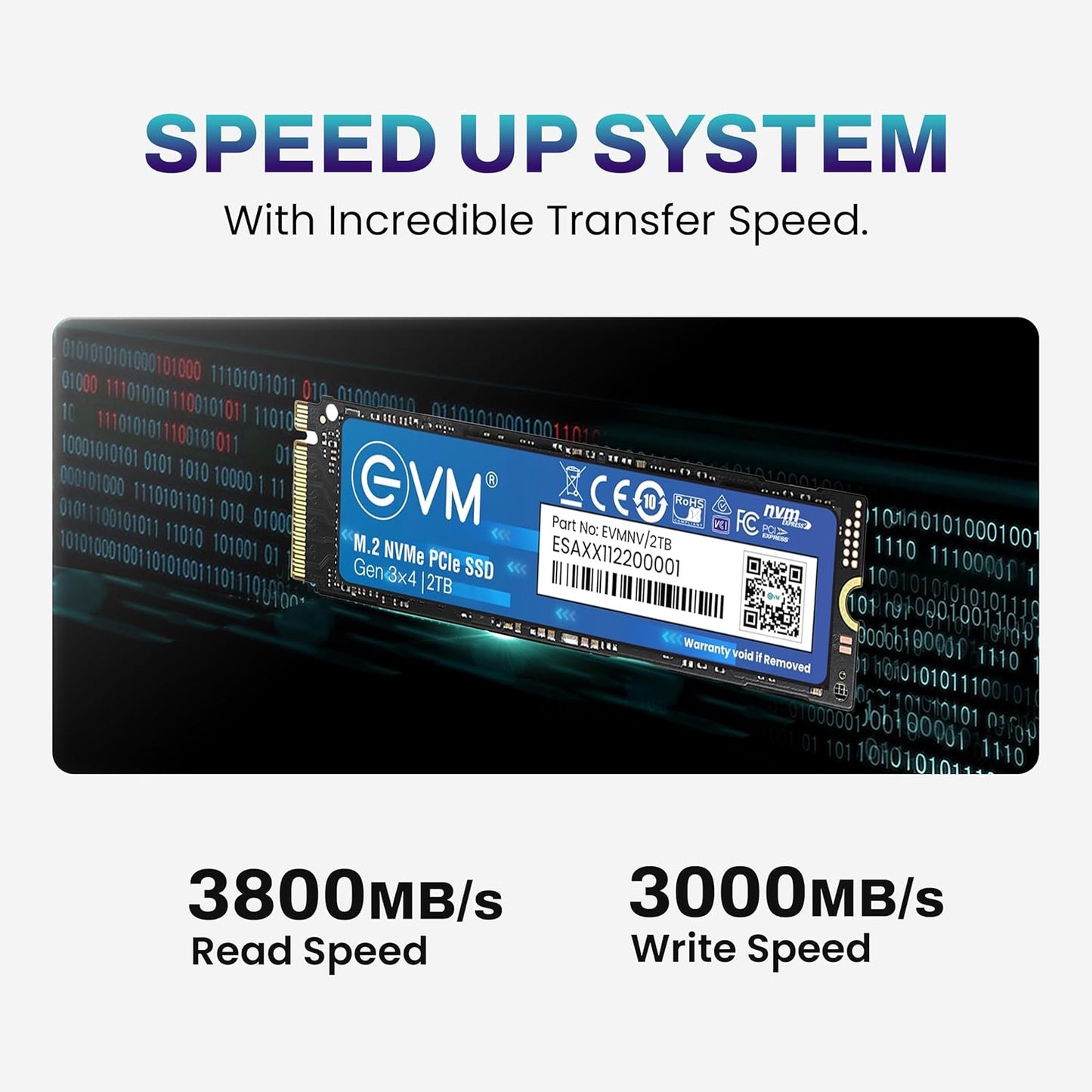 EVM 2TB GEN 3 NVME (2280) INTERNAL SSD -(EVMNV/2TB)