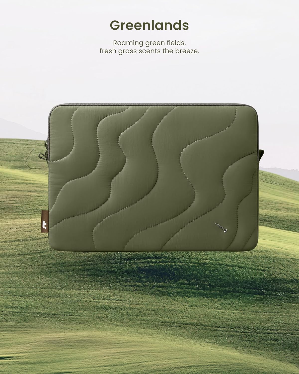 TOMTOC TERRA-A27 LAPTOP SLEEVE 13 INCH-GREEN