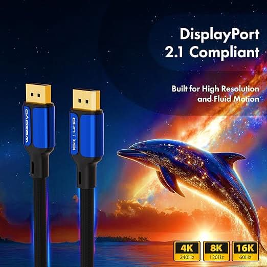 Wozoyo DisplayPort Cable 2.1 Compliant - 2Meter, Series 1