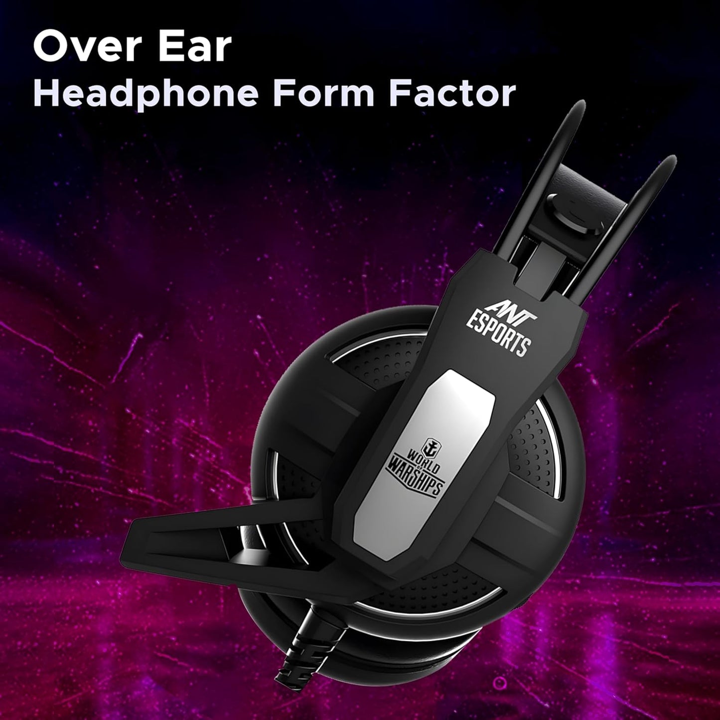 ANT ESPORTS GAMING HEADSET H520W - BLACK - WORLD OF WARSHIP LICENSE