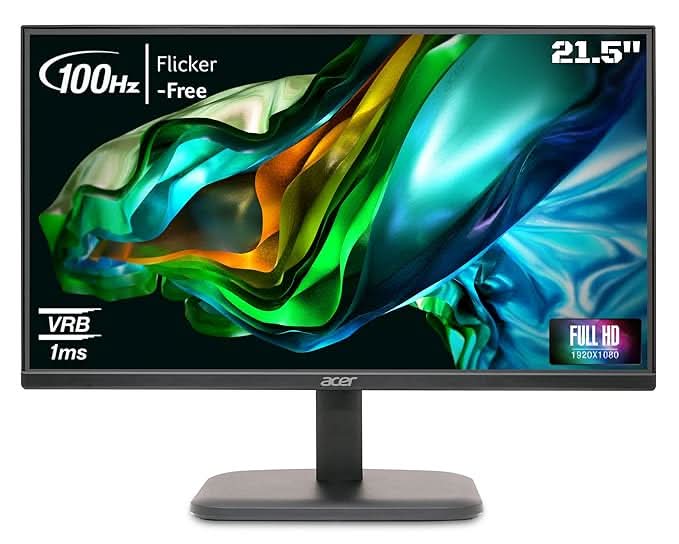 ACER EK220Q 21.5 INCH (54.61 CM) FULL HD (1920X1080) PIXELS VA PANEL LCD MONITOR