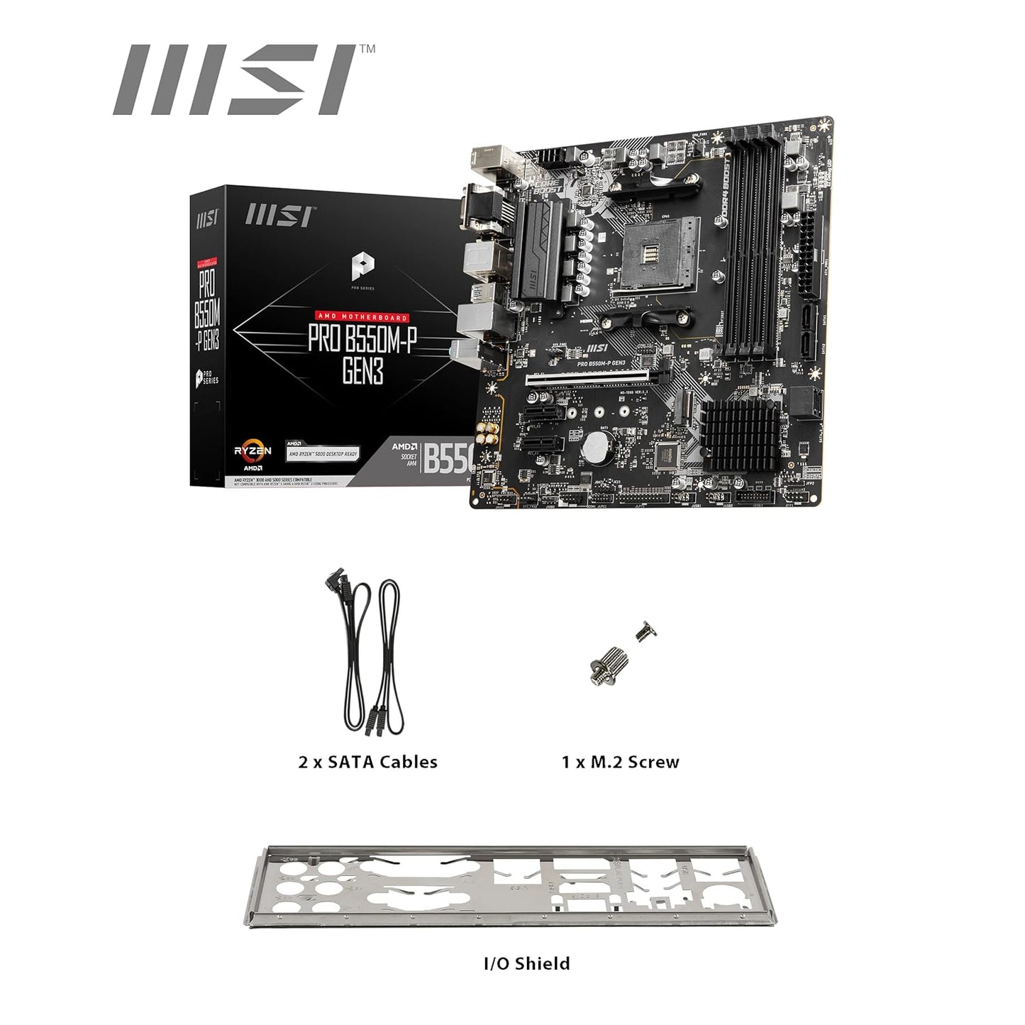 MSI B550M-P PRO AMD AM4 MOTHERBOARD