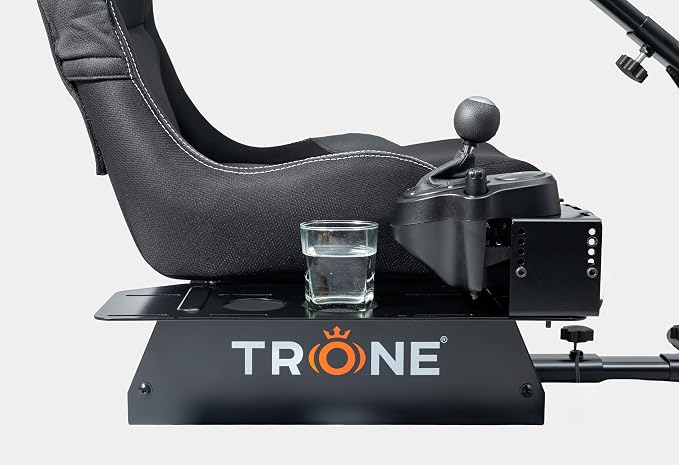 TRONE RS1 Aero Black Racing Simulator Gaming Chair with Seat Driving Cockpit