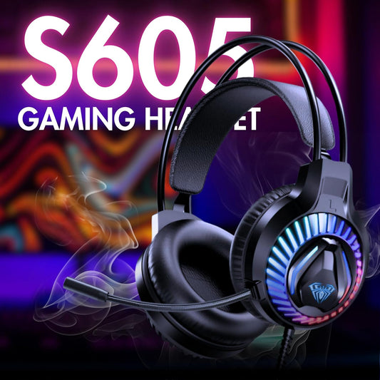 AULA S605 BLACK RGB USB GAMING HEADSET