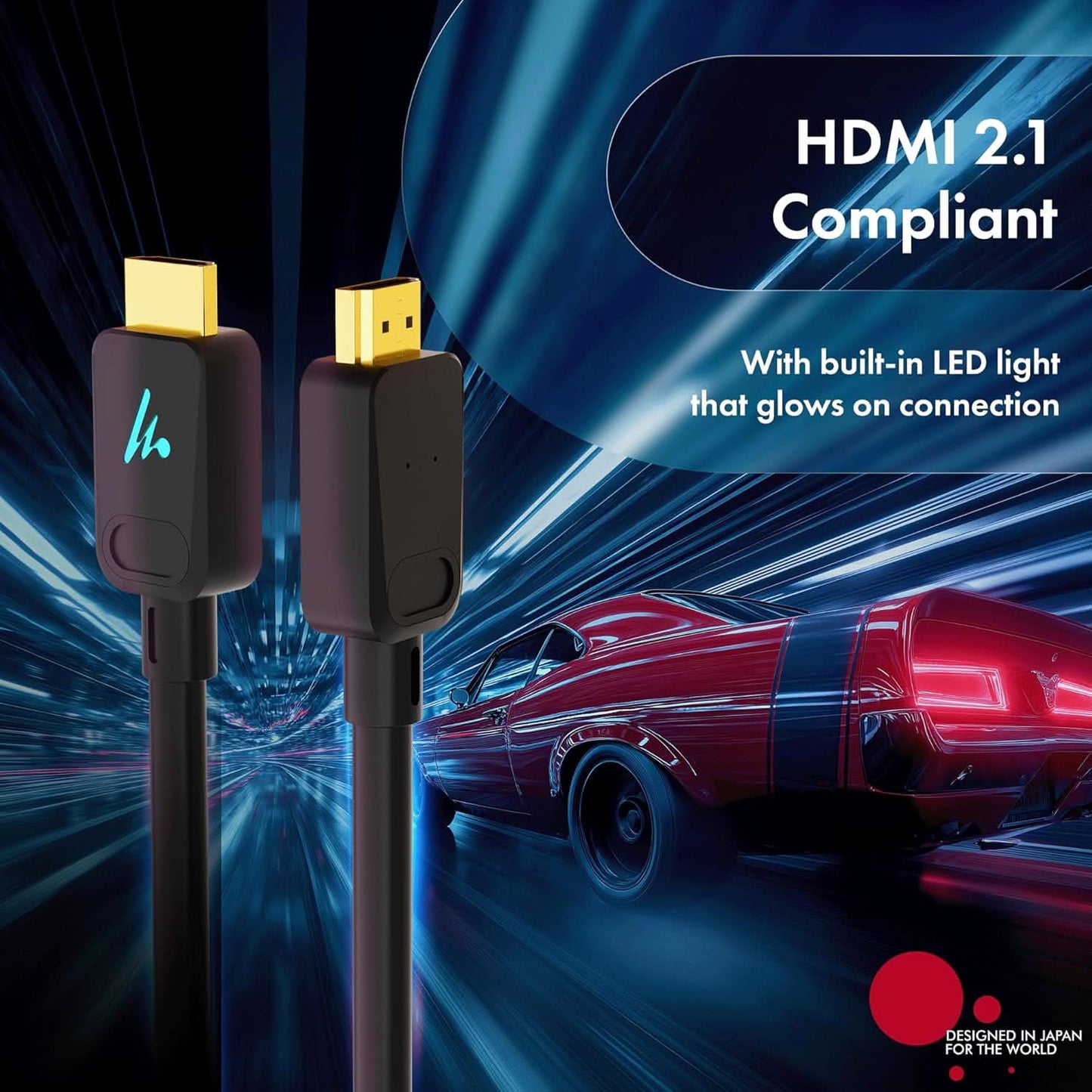 Wozoyo HDMI Cable with LED 2.1 Compliant - 5Meter , Series 2