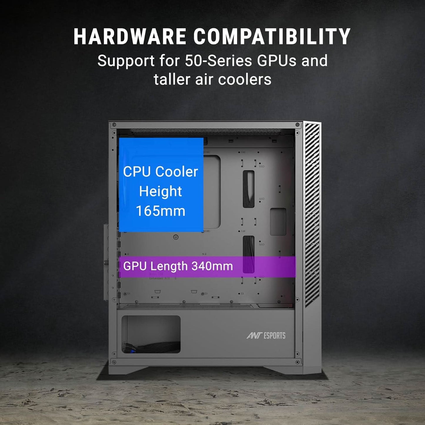 ANT ESPORTS ICE 270M 6F ARGB ATX MID TOWER CABINET