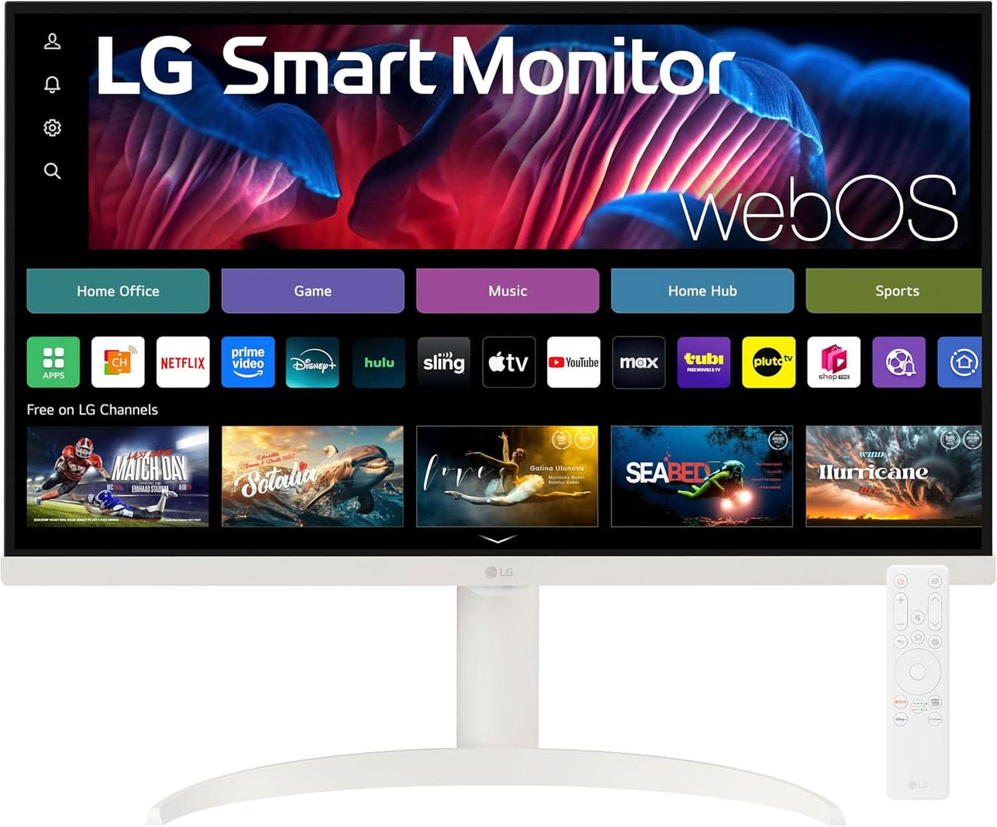 LG 27SR75U-W 27 INCH 4K UHD SMART MONITOR, WHITE
