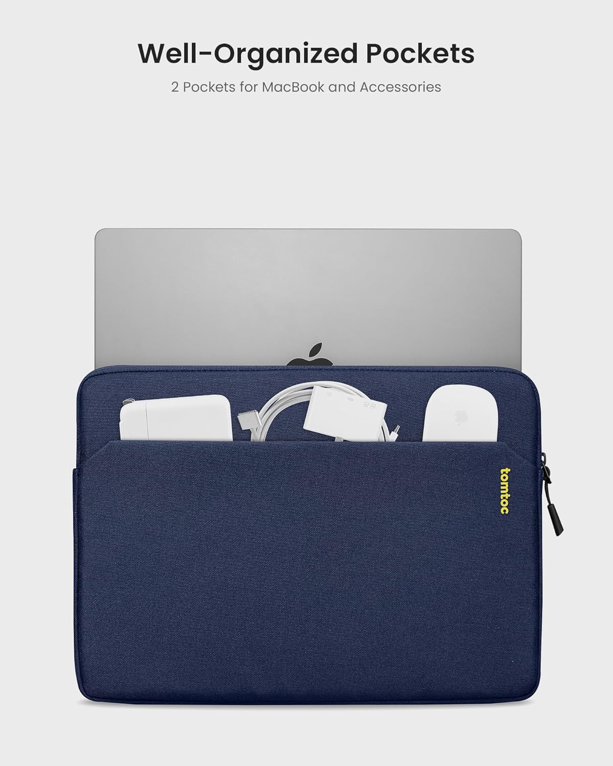 TOMTOC LIGHT-A18 LAPTOP SLEEVE 14 LNCH-NAVY BLUE