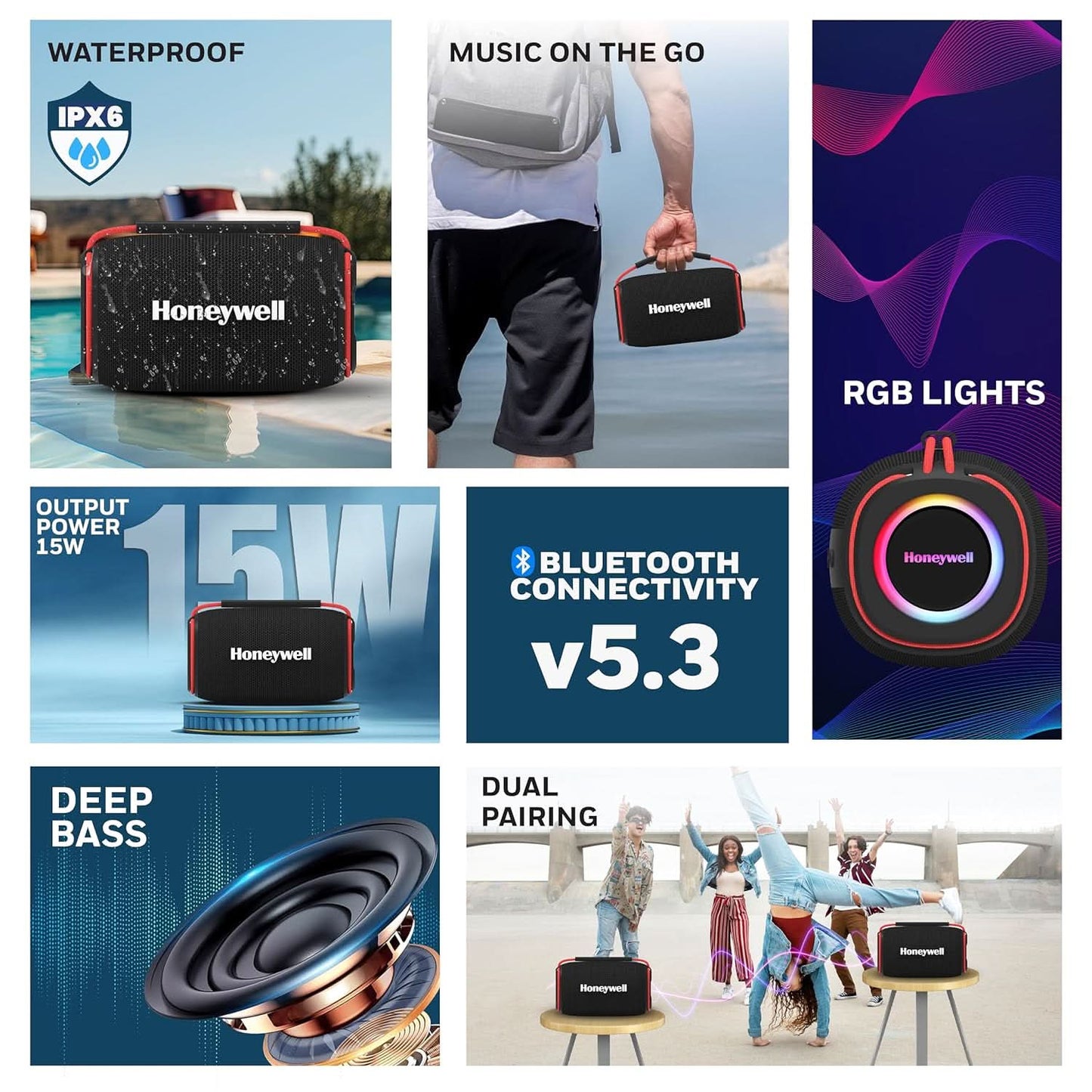 HONEYWELL SUONO P400 15W 5.3 BLUETOOTH SPEAKER BLACK