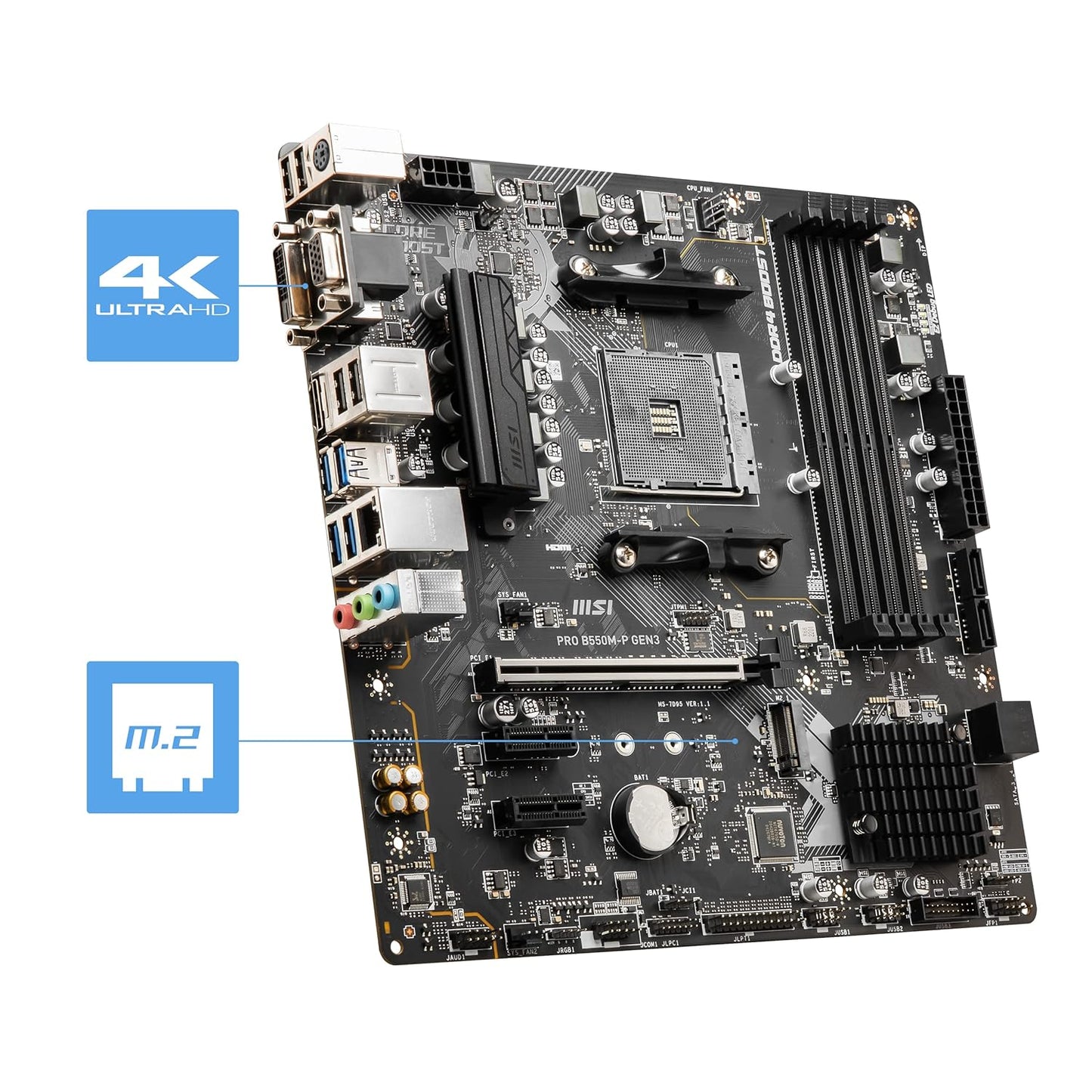 MSI B550M-P PRO AMD AM4 MOTHERBOARD