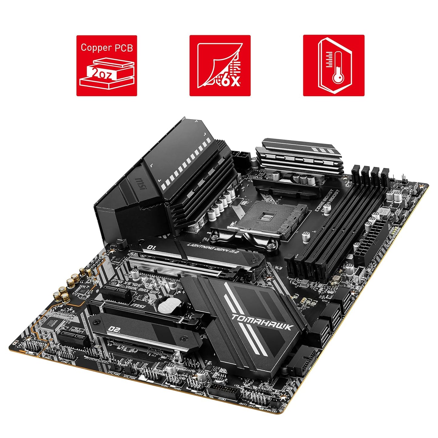 MSI MAG X570S TOMAHAWK MAX WIFI AMD AM4 MOTHERBOARD