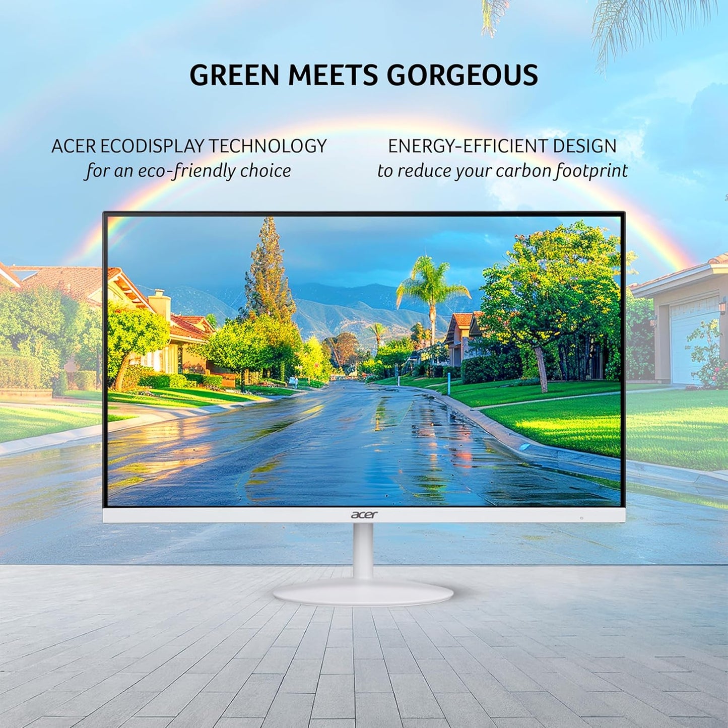 ACER SA272 G0 27" FHD IPS LED MONITOR VGA/HDMI/WHITE