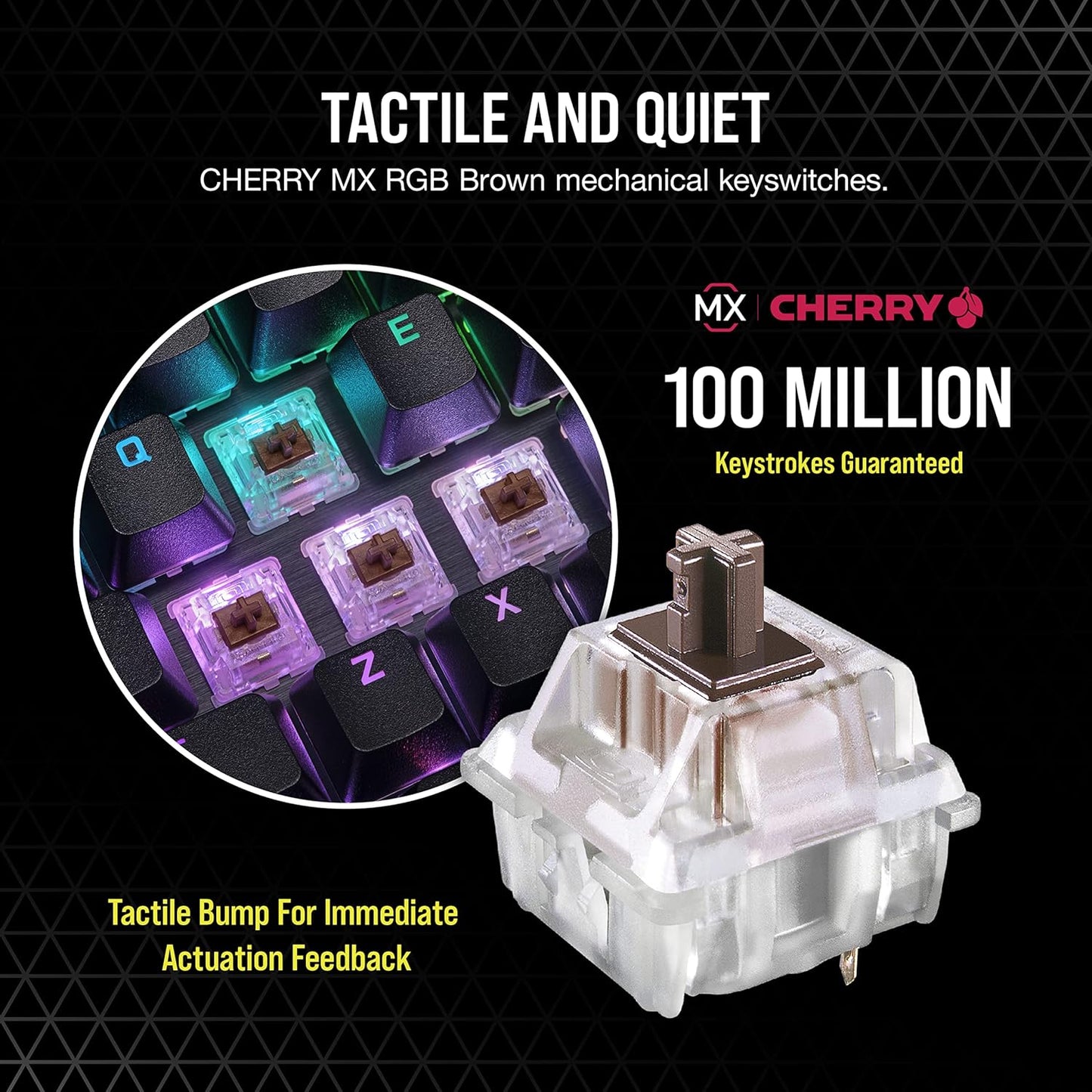 CORSAIR K70 MK.2 RGB CHERRY MX BROWN MECHANICAL GAMING KEYBOARD