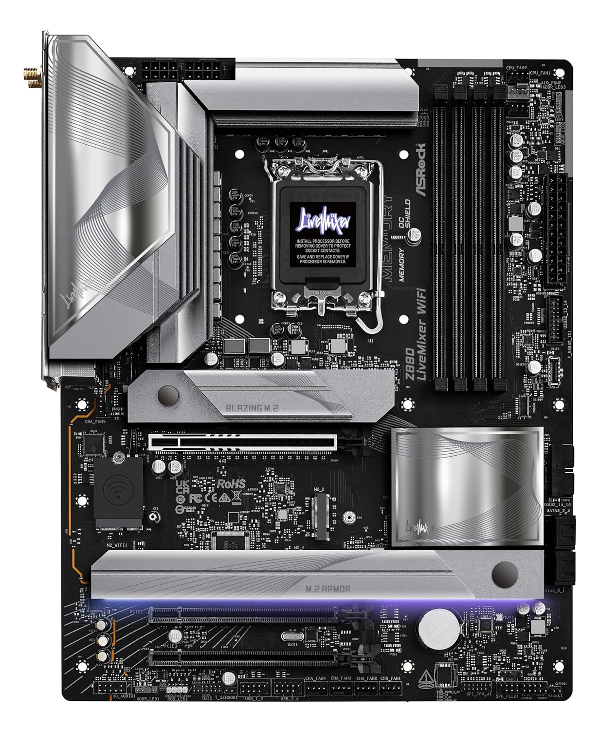 CPU CORE ultra9 285K z890 live mixer wifi ASROCK Z890 LIVE MIXER WIFI DDR5 INTEL MOTHERBOARD