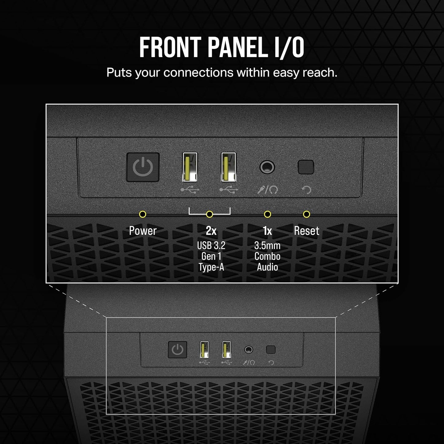 CORSAIR 3000D AIRFLOW TEMPERED GLASS MID-TOWER, BLACK, SI EDITION