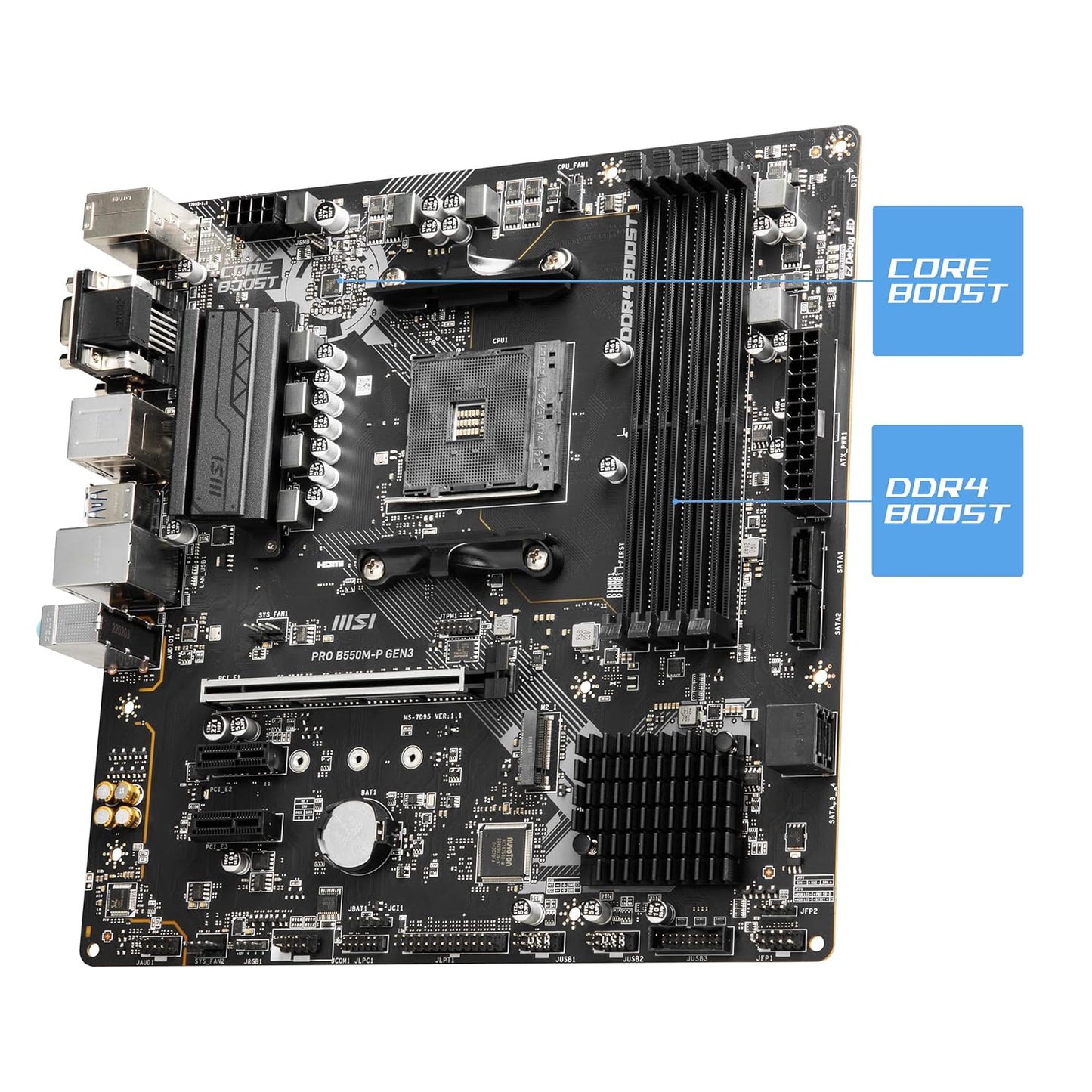 MSI B550M-P PRO AMD AM4 MOTHERBOARD