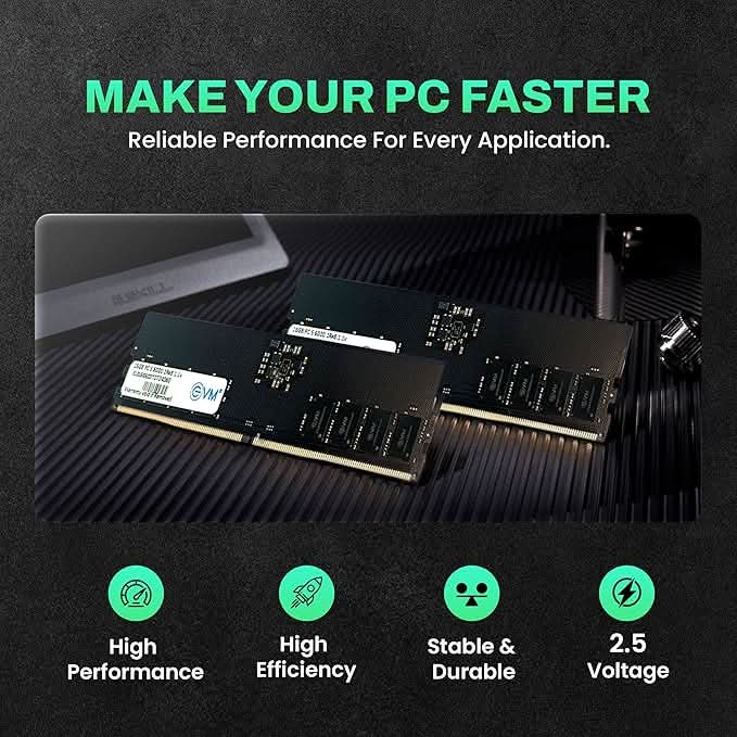 EVM 16GB 6000 MHz High-Performance DDR5 Desktop RAM
