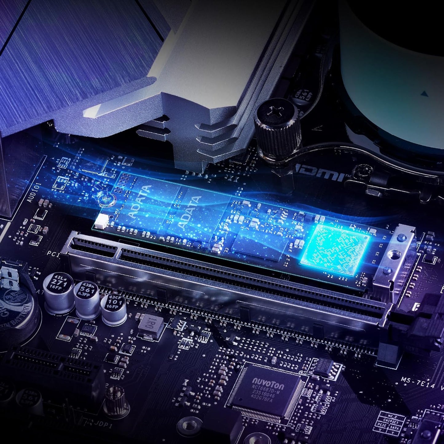 XPG MARS 980 BLADE 1TB PCIE GEN5 X4 UP TO 14000MB/S 3D NAND M.2 2280 SOLID STATE DRIVE (SMAR-980B-1TCS)