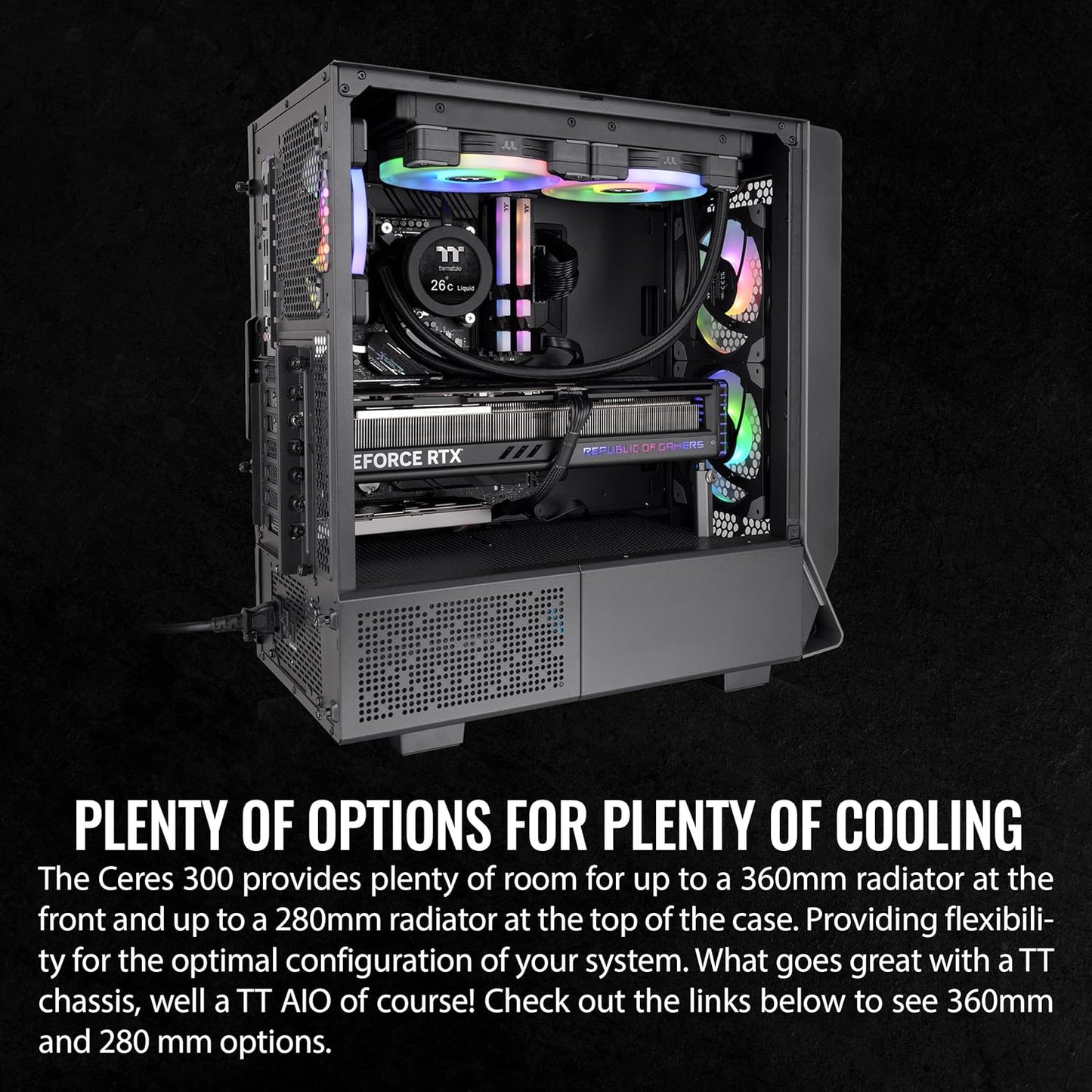 THERMALTAKE CERES 300 TG ARGB MID TOWER CHASSIS CA-1Y2-00M1WN-00