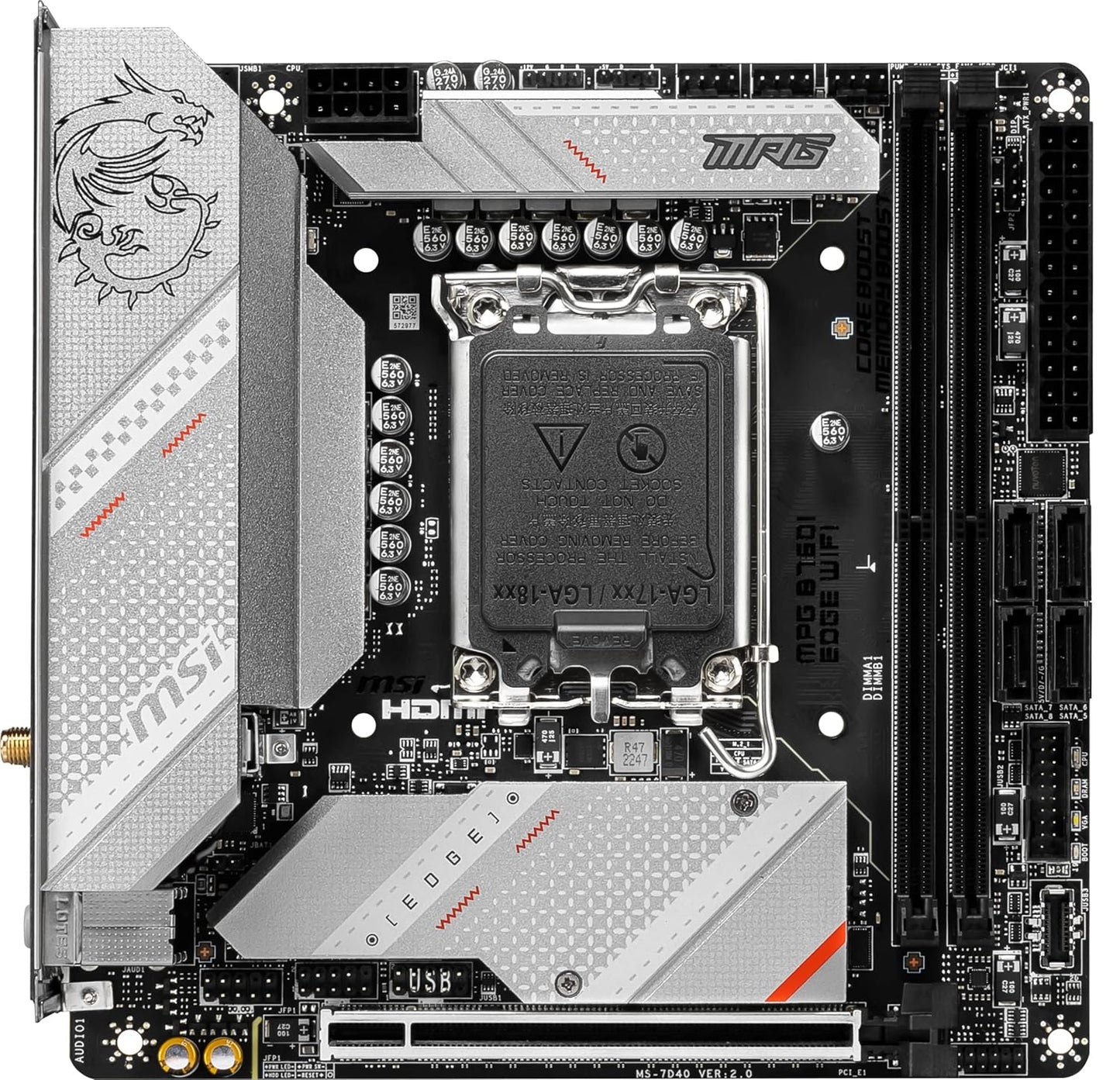 MSI MPG B760I EDGE WIFI MOTHERBOARD
