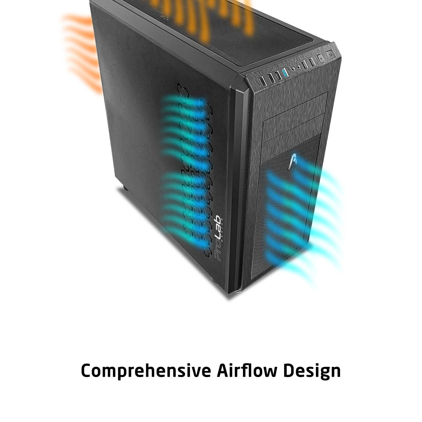 PROLAB DESIGN AI748 FULL-TOWER WORKSTATION GAMING CASE BLACK