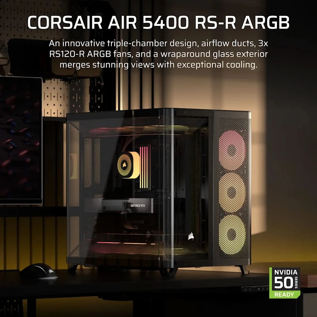 CORSAIR AIR 5400 Triple Chamber Mid-Tower PC Case