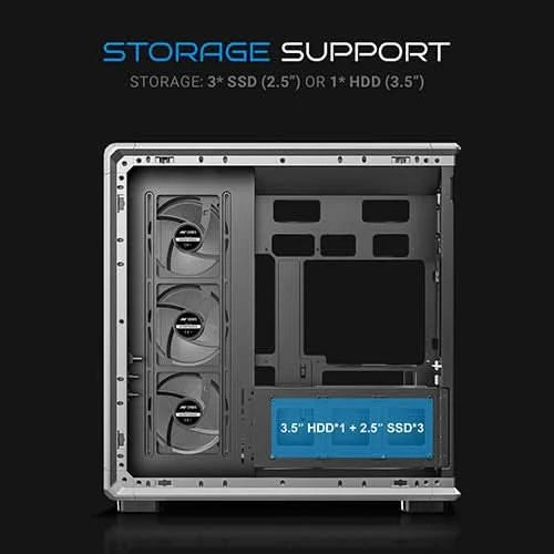 ANT Esports Crystal X8 ARC ATX Mid Tower Gaming Cabinet