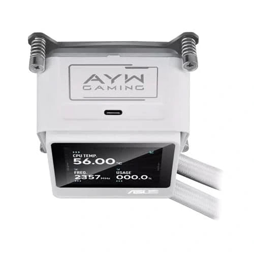 ASUS AYW Gaming LC 360 ARGB LCD White Edition, 360mm AIO CPU Liquid Cooler