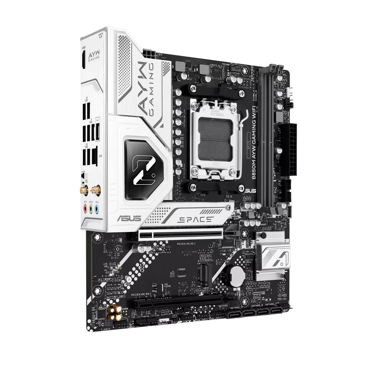 ASUS B850M AYW GAMING WIFI DDR5 Micro-ATX AM5 Motherboard