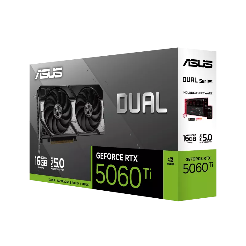ASUS Dual RTX 5060 Ti 16GB GDDR7 Graphics Card